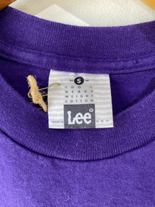 Vintage Lee Baywatch Cropped Purple Tee - The Curatorial Dept.