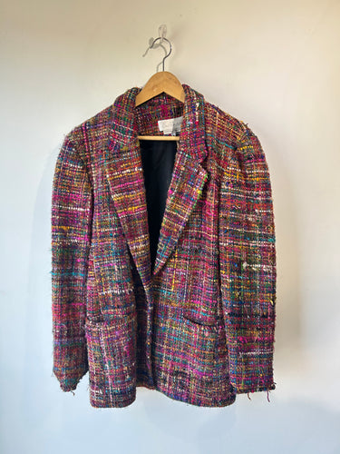 Vintage E. Rothenberg U.S.A. Hand Woven Multicolored Silk Jacket