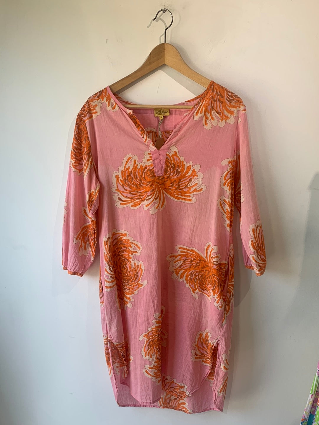 Roberta Roller Rabbit Pink Tunic With Orange Flowers - The Curatorial Dept.