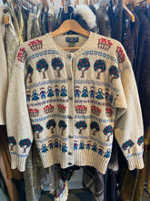 Vintage Charter Club Intarsia Cardigan Sweater - The Curatorial Dept.