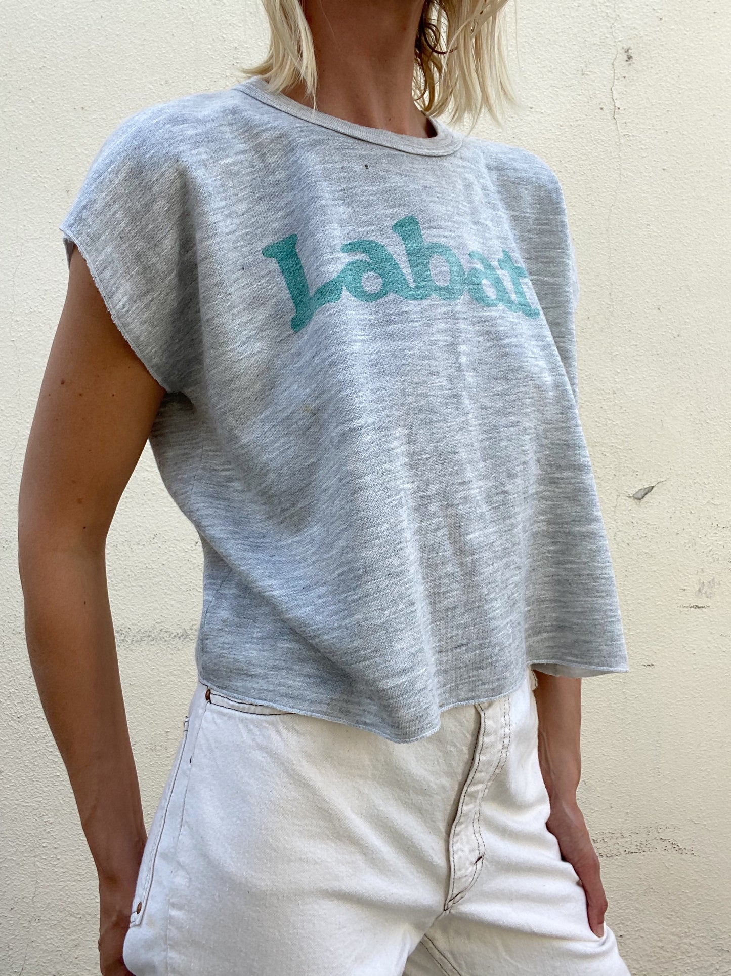 Vintage Labatt Beer Short Sleeve Sweatshirt - The Curatorial Dept.