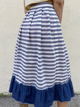 Comme De Garcons Striped Cotton Skirt - The Curatorial Dept.