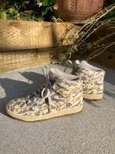 Vintage Liberty Print Airplanes Nike Dunk Sky High Tops - The Curatorial Dept.