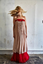 Vintage Valentino Pink and Red Crepe Silk Gown - The Curatorial Dept.