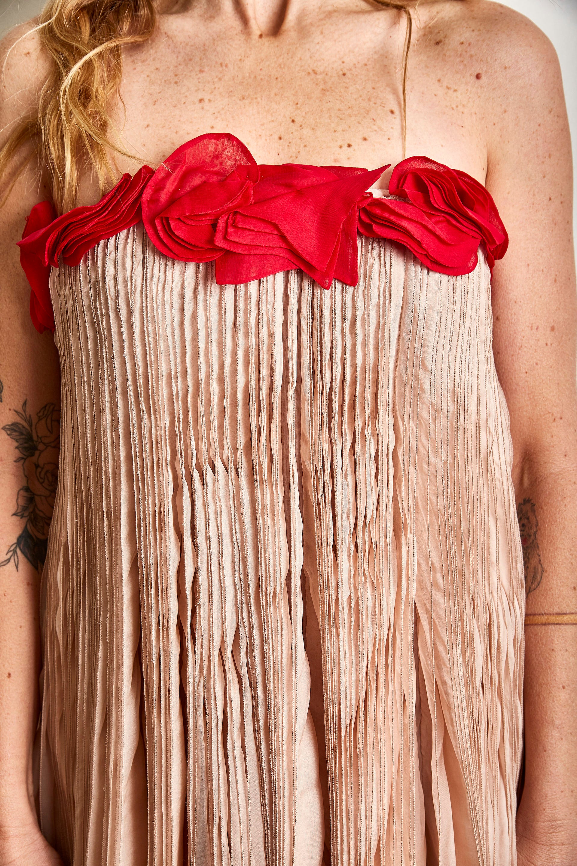 Vintage Valentino Pink and Red Crepe Silk Gown – The Curatorial Dept.